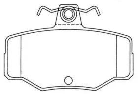 Комплект тормозных колодок ASN-2008 AISIN